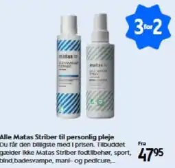 Matas Alle Matas Striber til personlig pleje tilbud