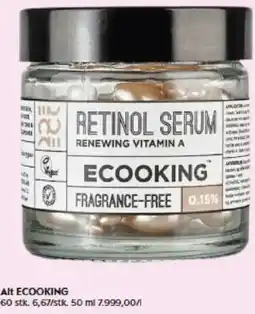 Matas Ecooking retinol serum tilbud