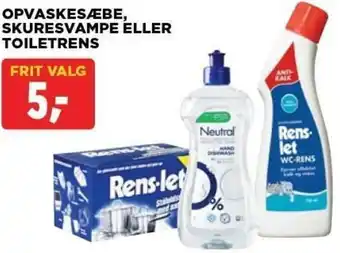 jem & fix Opvaskesæbe,Skuresvampe Eller Toiletrens tilbud