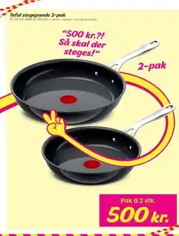 Hi five Tefal stegepande 2-pak tilbud