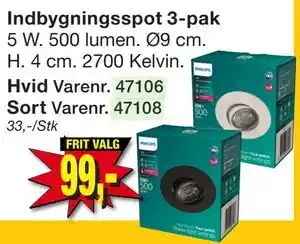 Harald Nyborg Indbygningsspot 3-pak tilbud