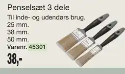 Harald Nyborg Penselsæt 3 dele tilbud