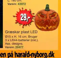 Harald Nyborg Græskar plast LED tilbud
