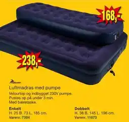 Harald Nyborg Luftmadras med pumpe tilbud