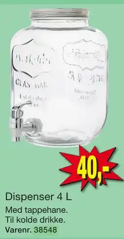 Harald Nyborg Dispenser 4 L tilbud