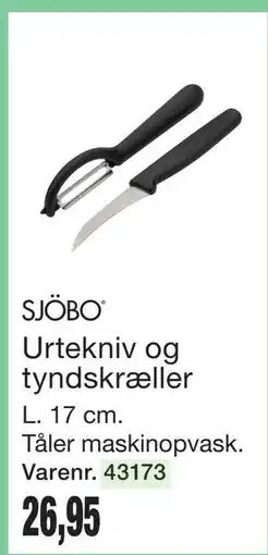 Harald Nyborg SJÖBO Urtekniv og tyndskræller tilbud