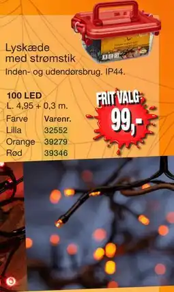 Harald Nyborg Lyskæde med strømstik tilbud