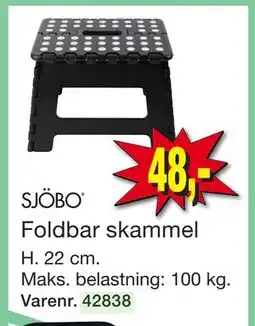 Harald Nyborg SJÖBO Foldbar skammel tilbud
