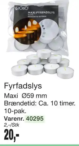 Harald Nyborg Fyrfadslys tilbud