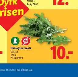 Lidl Økologisk rucola tilbud
