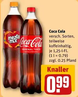 REWE DE Coca Cola versch. Sorten tilbud