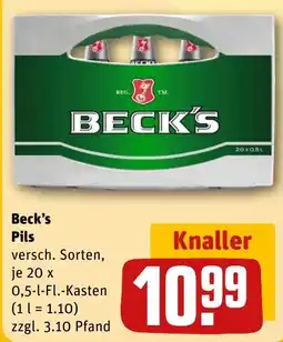 REWE DE Beck's Pils tilbud