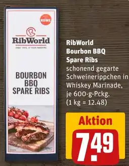 REWE DE RibWorld Bourbon BBQ Spare Ribs tilbud