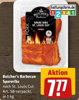 REWE DE Butcher's Barbecue Spareribs tilbud