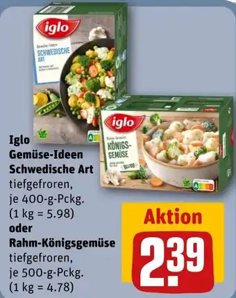 REWE DE Iglo Gemüse-Ideen Schwedische Art tilbud