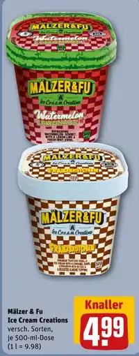 REWE DE Mälzer & Fu Ice Cream Creations tilbud