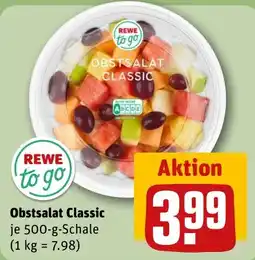 REWE DE Rewe to go Obstsalat Classic tilbud