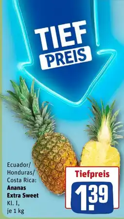 REWE DE Ananas Extra Sweet tilbud
