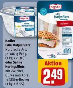 REWE DE Nadler Edle Matjesfilets Nordische Art tilbud