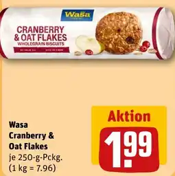 REWE DE Wasa Cranberry & Oat Flakes tilbud