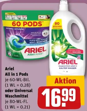 REWE DE Ariel All in 1 Pods tilbud