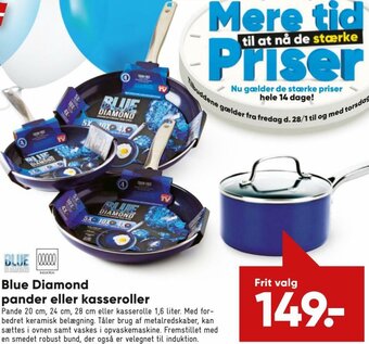 Bilka Blue Diamond Pander Eller Kasseroller tilbud