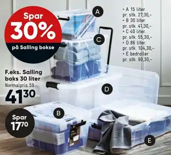 Bilka Salling Boks 30 Liter tilbud