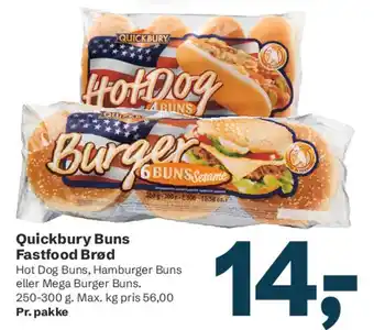 Quickbury Buns Fastfood Brød