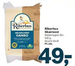 Let-Køb Riberhus Skæreost (Mellemlagret Danbo) tilbud