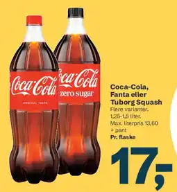 Let-Køb Coca-Cola, Fanta eller Tuborg Squash tilbud