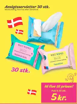 Hi five Wet Wipes Face tilbud