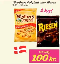 Hi five Werther's Original eller Riesen tilbud