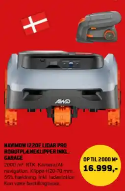 XL-BYG Navimow I220E Lidar Pro Robotplæneklipper tilbud