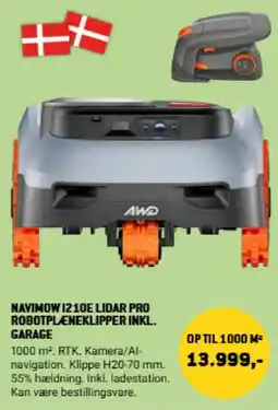 XL-BYG Navimow I210E Lidar Pro Robotplæneklipper tilbud