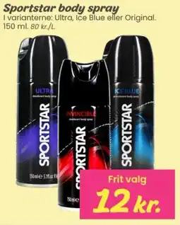 Hi five Sportstar body spray tilbud