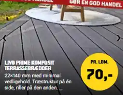 XL-BYG Livø Prime Komposit Terrassebrædder tilbud