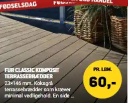 XL-BYG Fur Classic Komposit Terrassebrædder tilbud