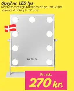 Hi five Spejl m. LED lys tilbud