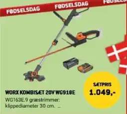 XL-BYG Worx kombiset 20v wg918e tilbud
