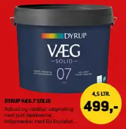 XL-BYG Dyrup væg 7 solid tilbud