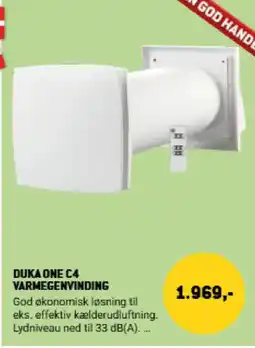 XL-BYG Duka One C4 varmegenvinding tilbud