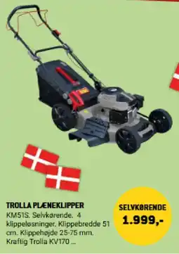 XL-BYG Trolla plæneklipper km51s tilbud
