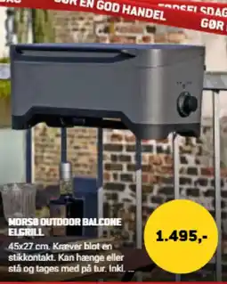 XL-BYG Morsø Outdoor Balcone Elgrill tilbud