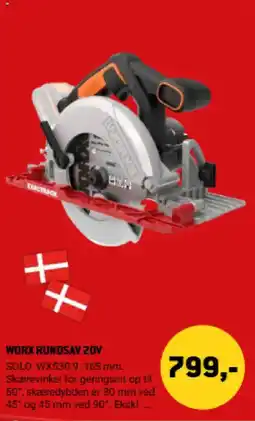 XL-BYG Worx rundsav 20v tilbud