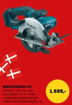 XL-BYG Makita rundsav 18v tilbud