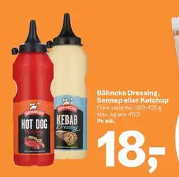 Let-Køb Bähncke Dressing, Sennep eller Ketchup tilbud