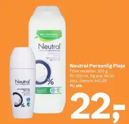 Let-Køb Neutral Personlig Pleje tilbud