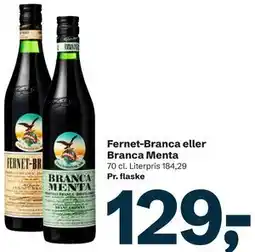 Let-Køb Fernet-Branca eller Branca Menta tilbud