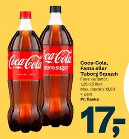 Let-Køb Coca-Cola, Fanta eller Tuborg Squash tilbud