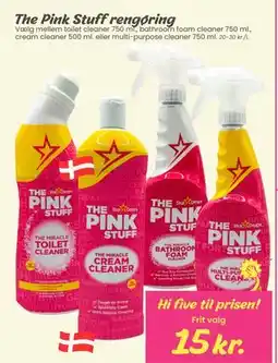 Hi five The Pink Stuff rengøring tilbud